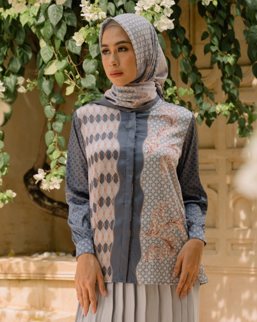 Image of Nasha Top - Steel Blue