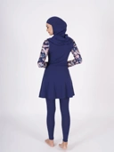 Nafisah Swim Navy Print