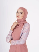 Nafisah Swim Melrose Taupe Print