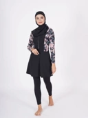Nafisah Swim Black Print