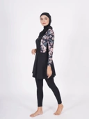 Nafisah Swim Black Print