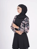 Nafisah Swim Black Print