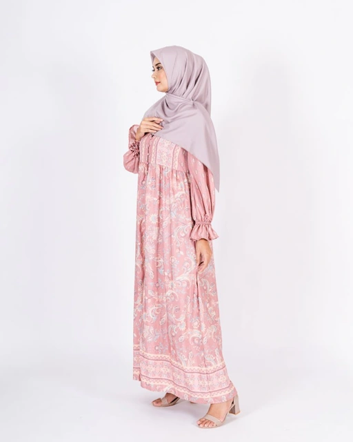Eshal - Elnara Dress Terakota