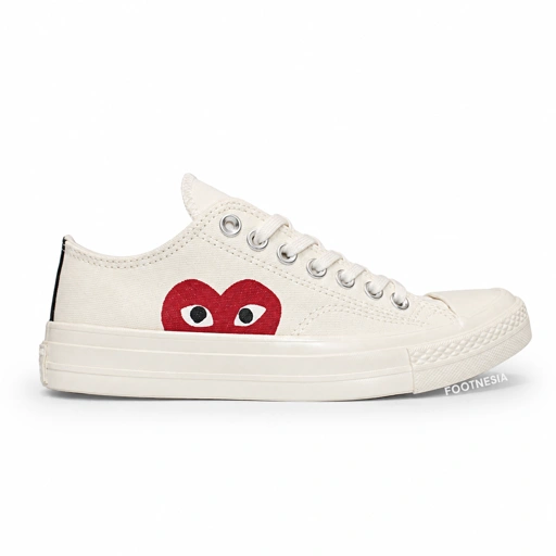 Converse Chuck Taylor x Comme des Garçons PLAY White Low 