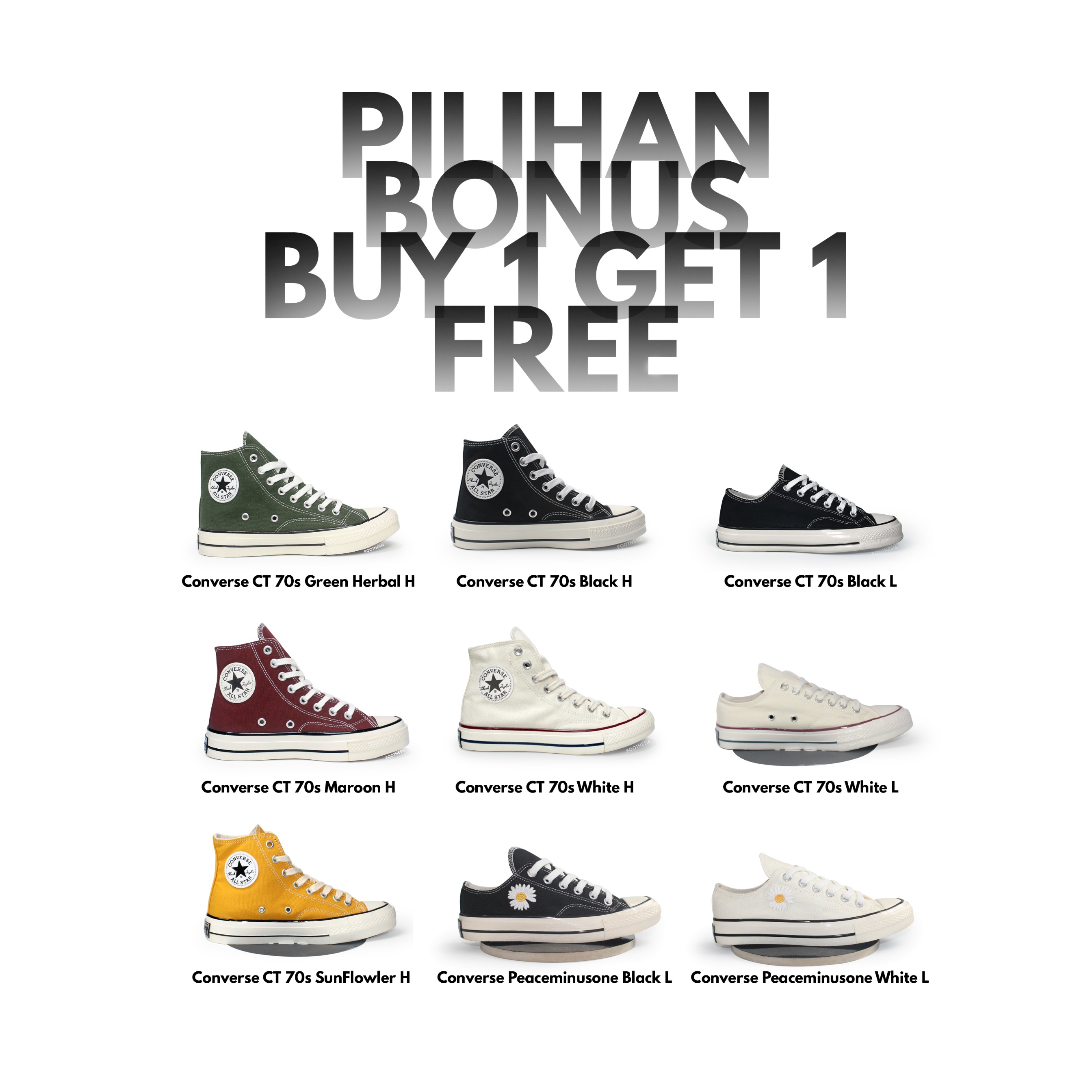 Converse Chuck Taylor 70s Peaceminusone Black low (bonus)