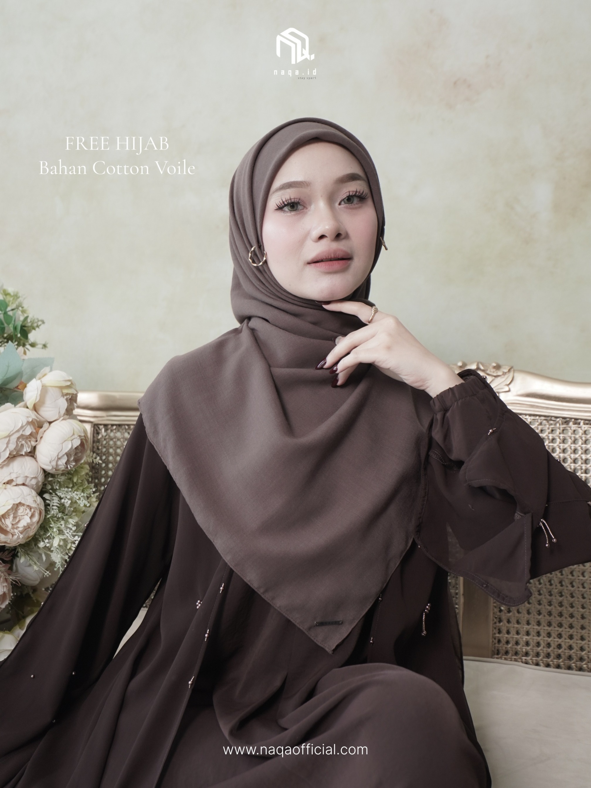 [READY STOCK] VALEEQA ABAYA - COFFEE by naqa.id