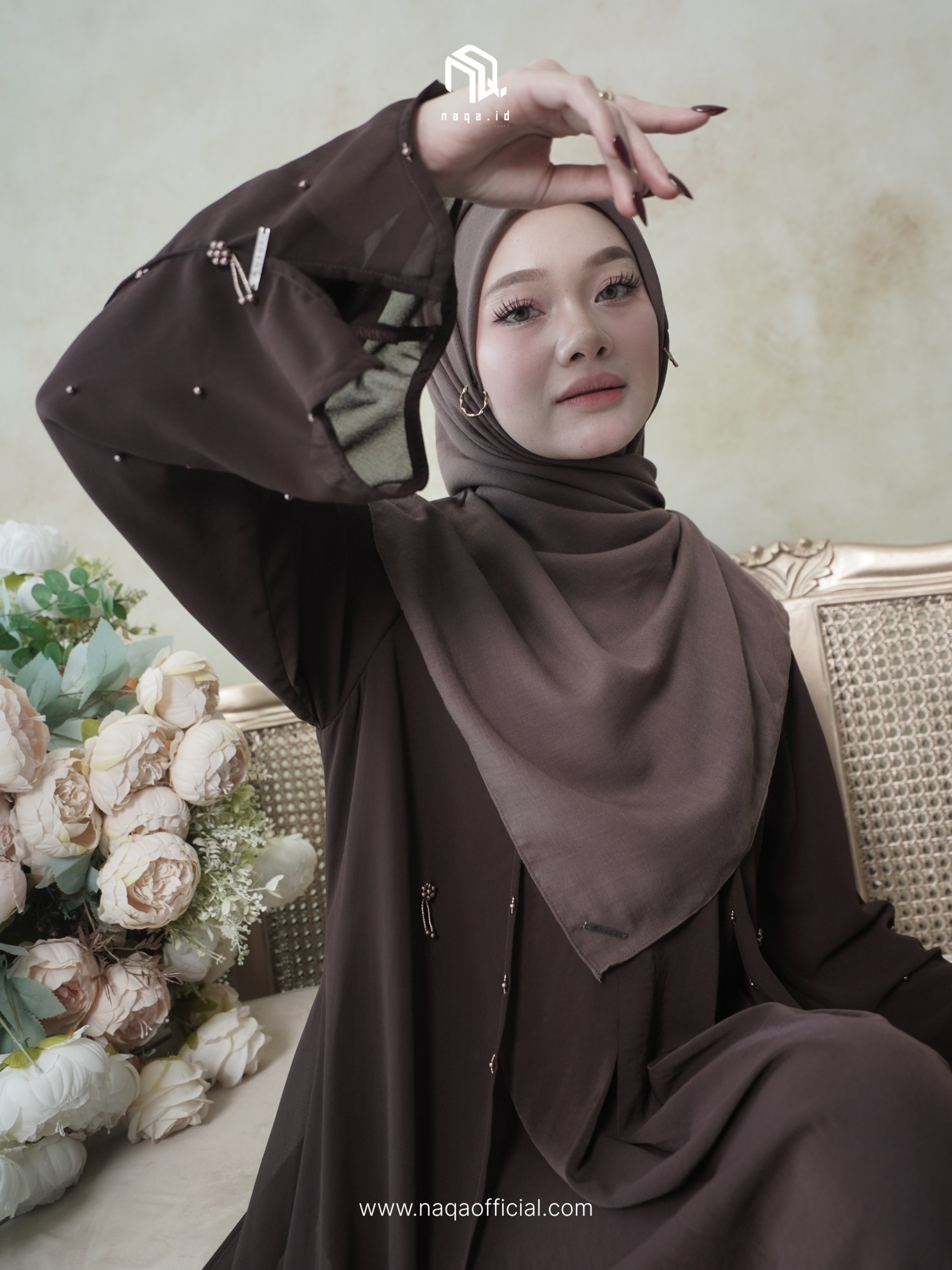[READY STOCK] VALEEQA ABAYA - COFFEE by naqa.id