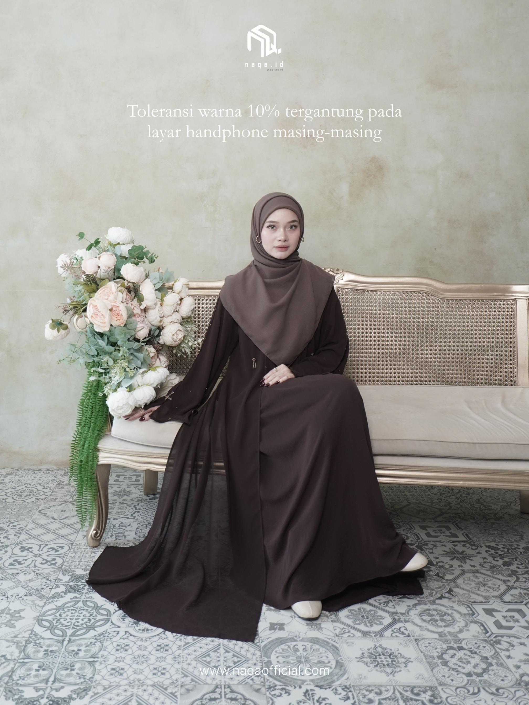 [READY STOCK] VALEEQA ABAYA - COFFEE by naqa.id