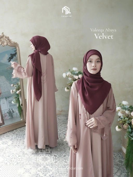 [PRE ORDER] VALEEQA ABAYA - VELVET by naqa.id