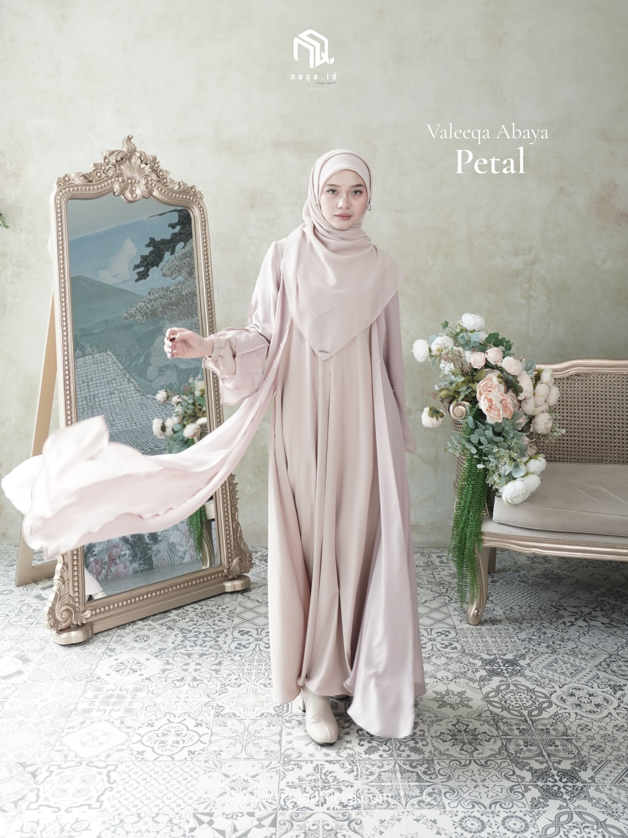 [READY STOCK] VALEEQA ABAYA - PETAL by naqa.id
