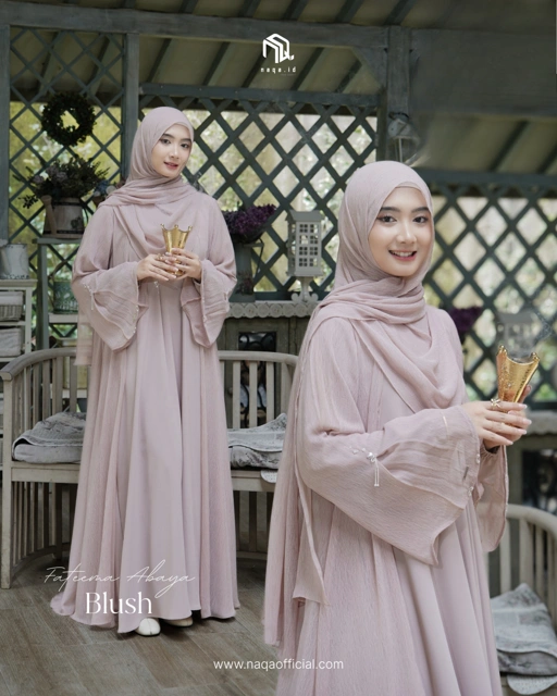 Image of [PRE ORDER] FATEEMA ABAYA NEW COLOR - BLUSH by naqa.id