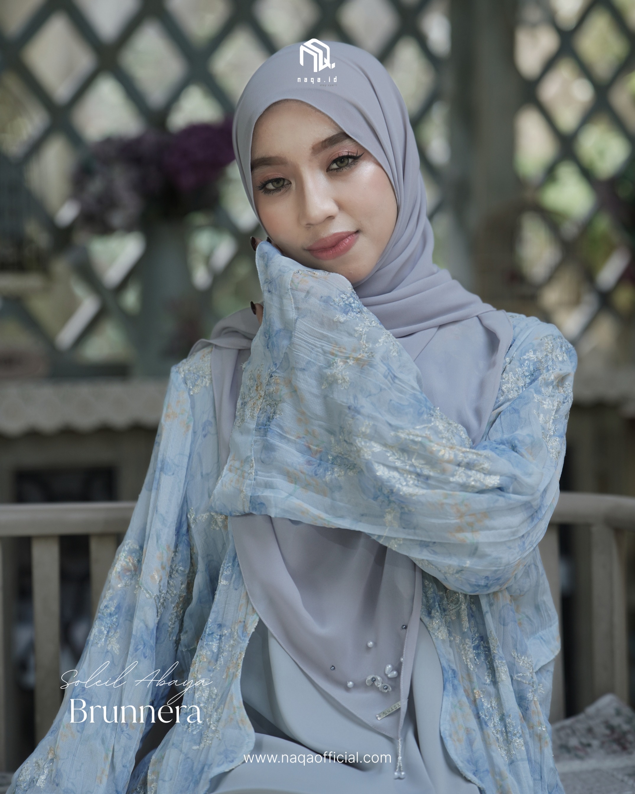 [READY STOCK] SET INNER OUTER  - SOLEIL ABAYA - BRUNNERA by naqa.id