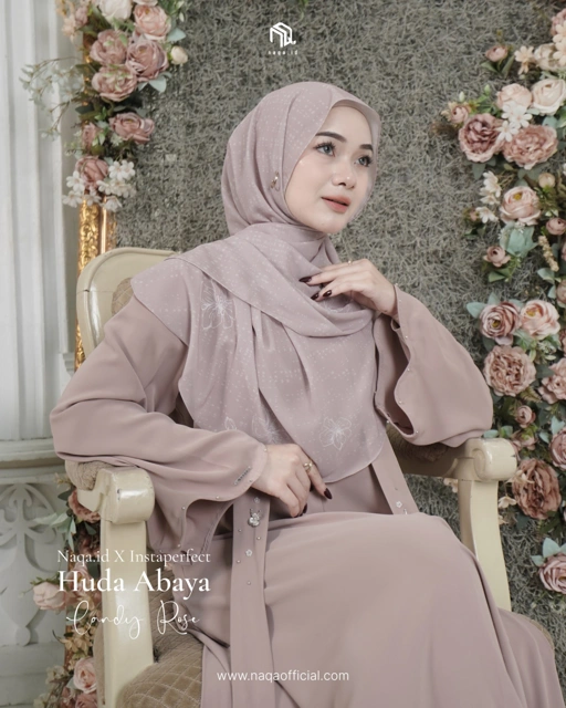 Image of [PASHMINA ONLY] PASHMINA PRINTING HUDA - CANDY ROSE naqa.id