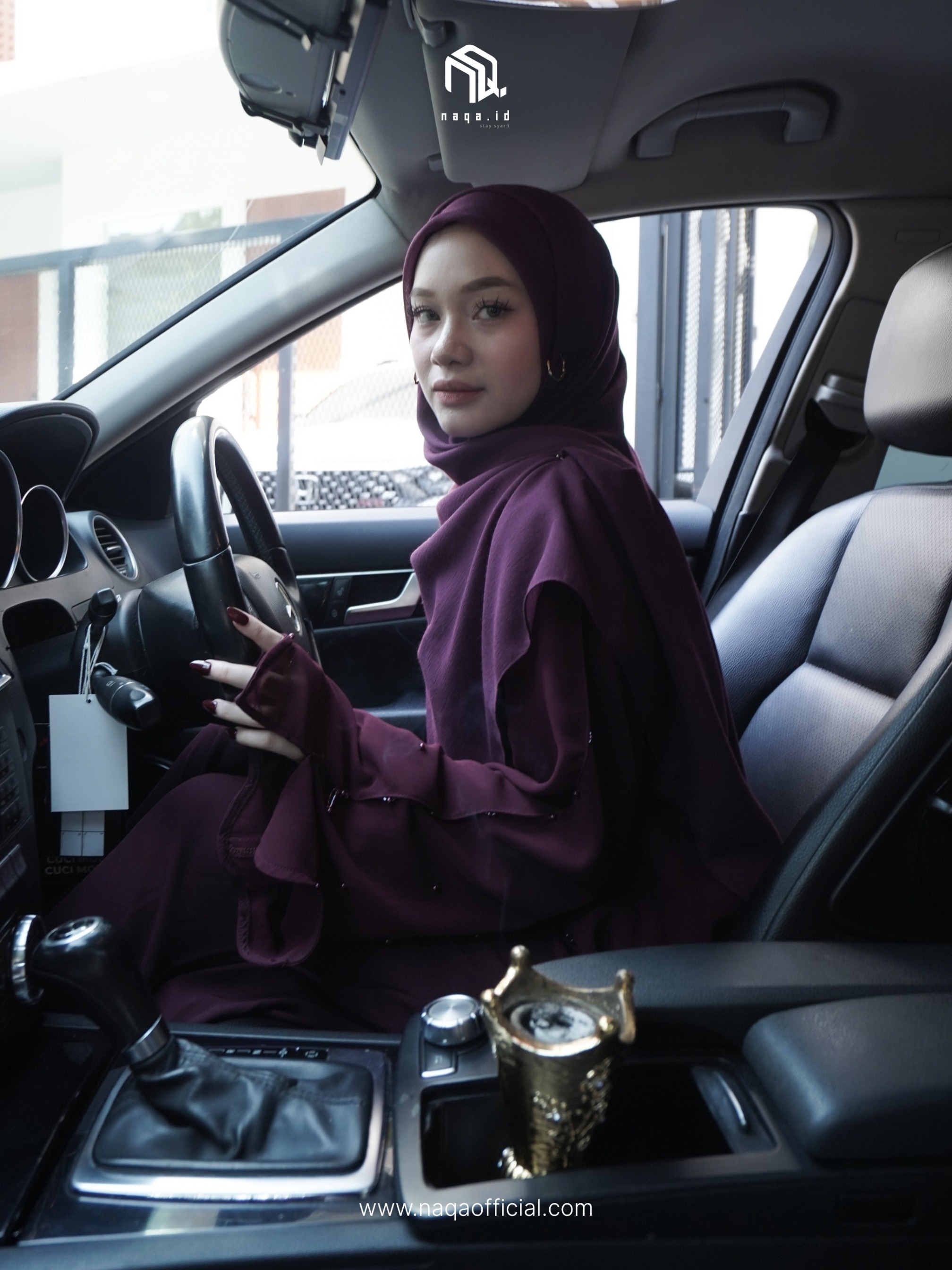 [READY STOCK] VALEEQA ABAYA - CARMINE by naqa.id