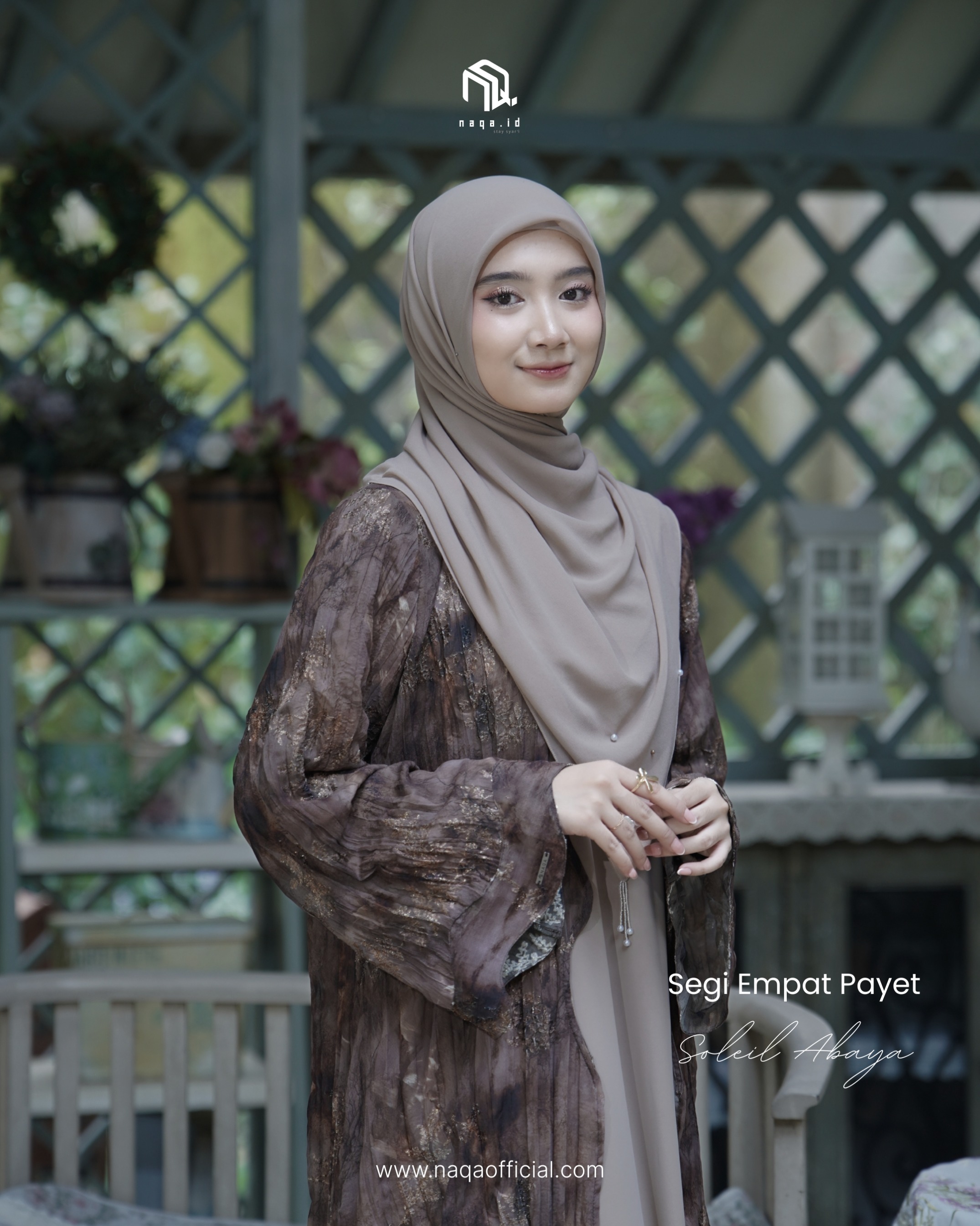 [READY STOCK] OUTER ONLY - SOLEIL ABAYA - COCOA BEANS by naqa.id