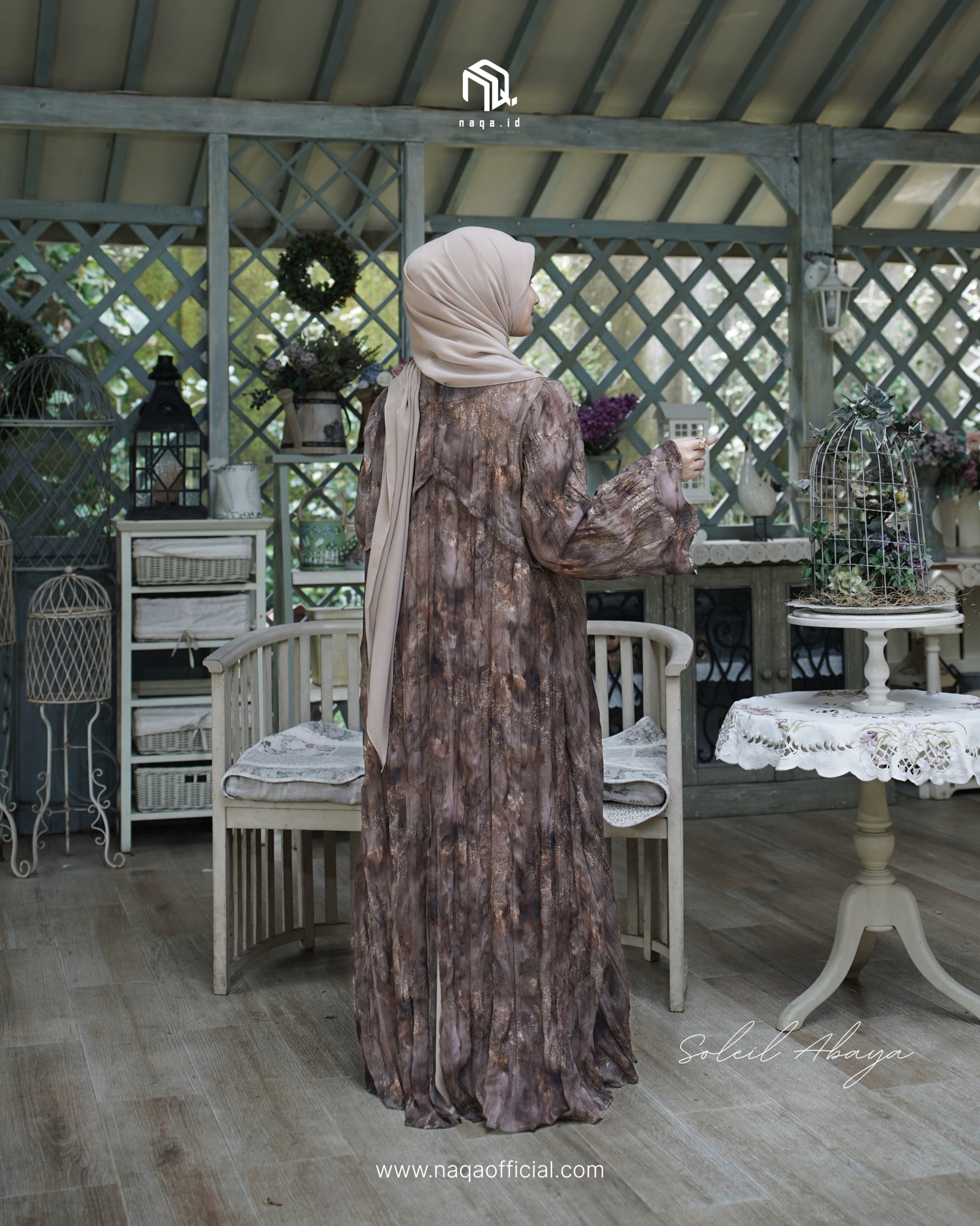 [READY STOCK] OUTER ONLY - SOLEIL ABAYA - COCOA BEANS by naqa.id