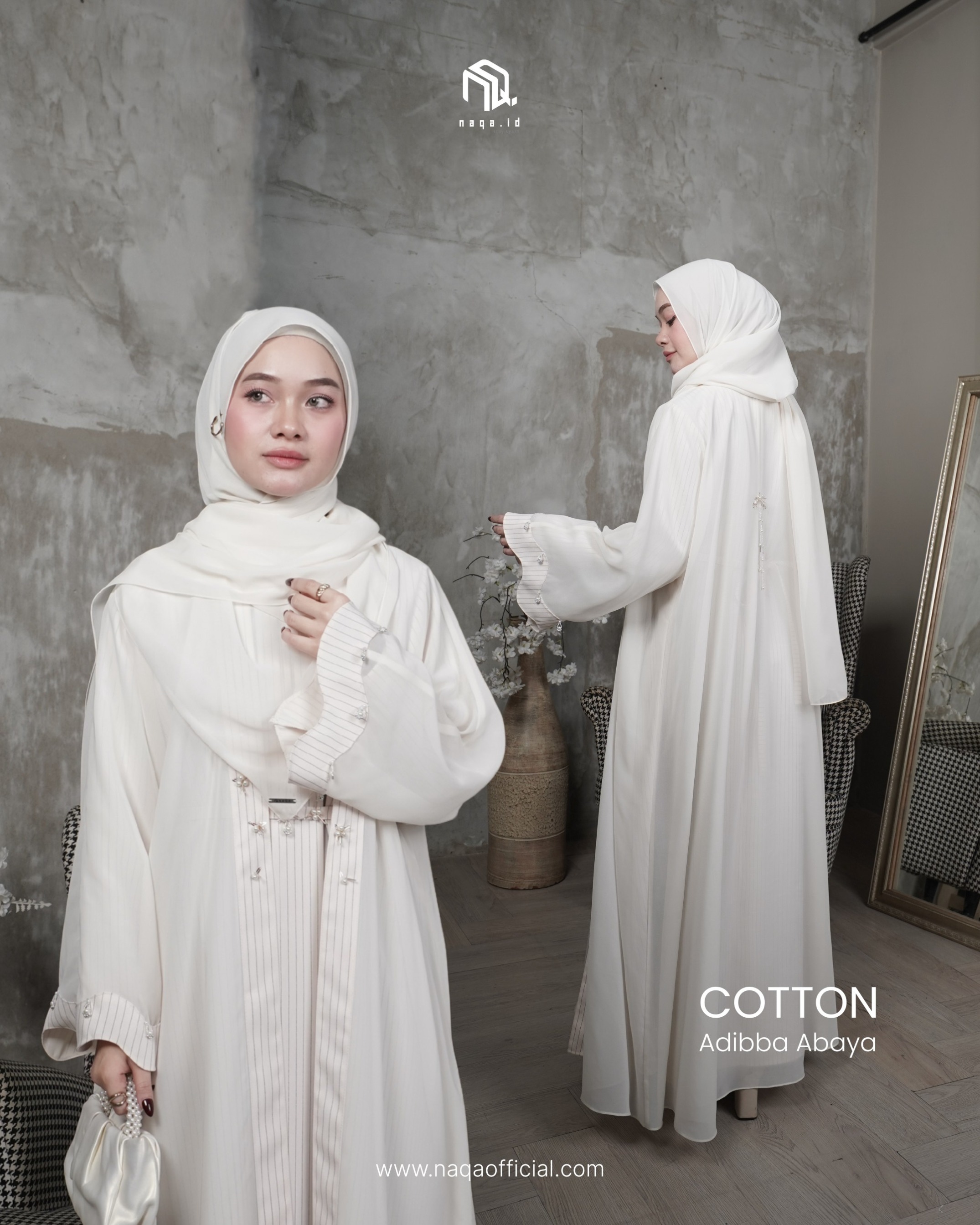 [READY STOCK] ADIBBA ABAYA - COTTON by naqa.id