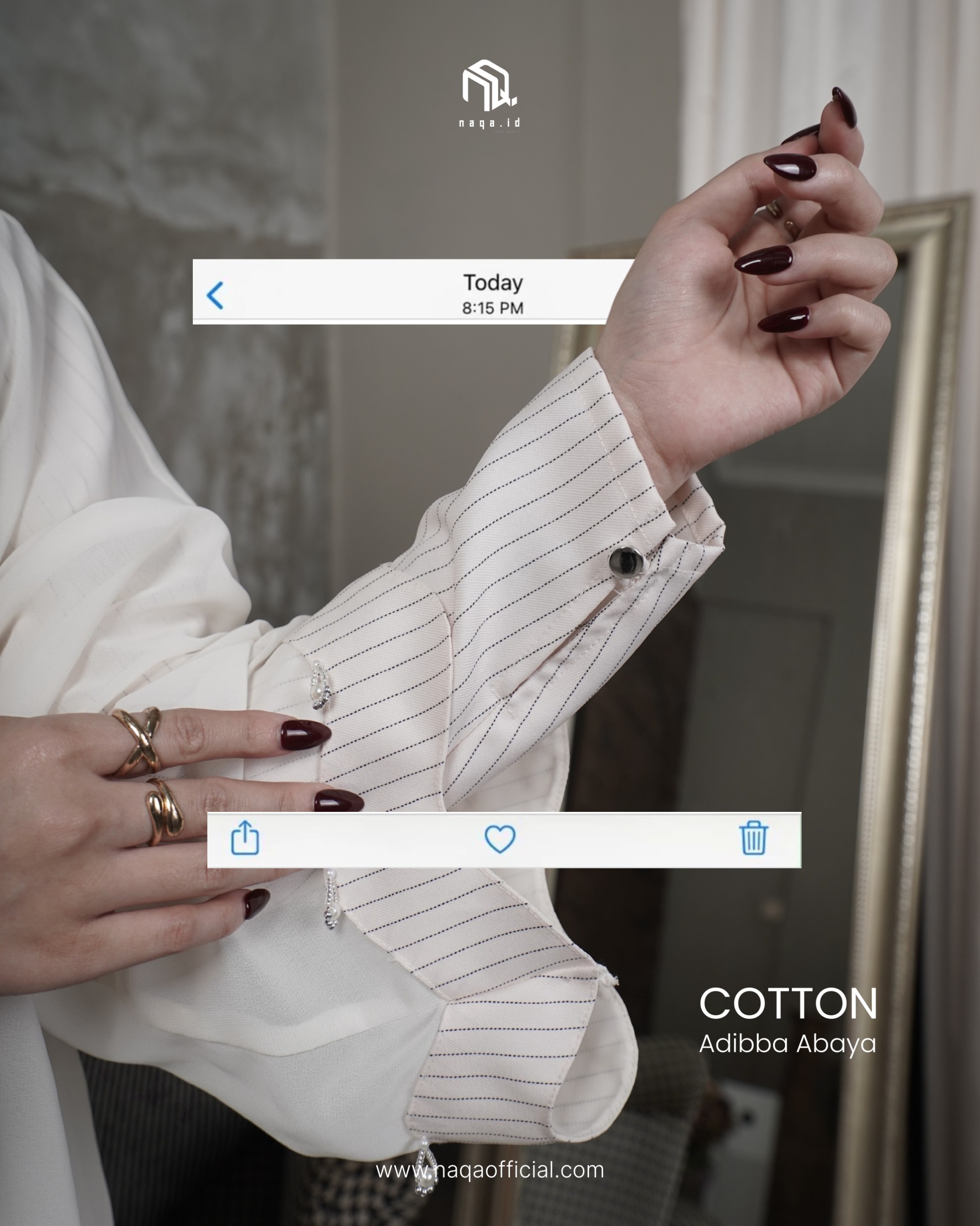 [READY STOCK] ADIBBA ABAYA - COTTON by naqa.id