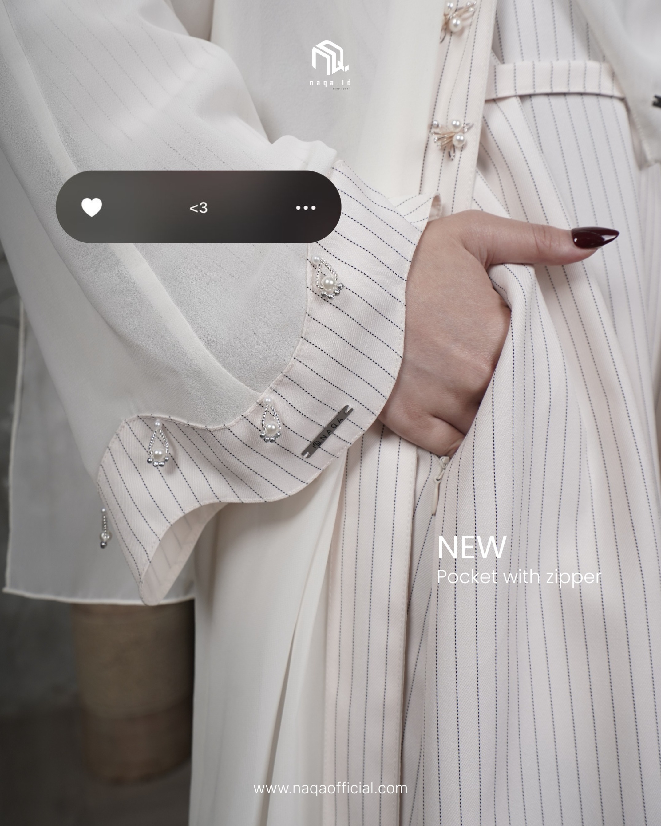 [READY STOCK] ADIBBA ABAYA - COTTON by naqa.id