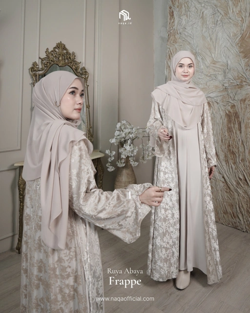 Image of [READY STOK] RUYA ABAYA - FRAPPE by naqa.id
