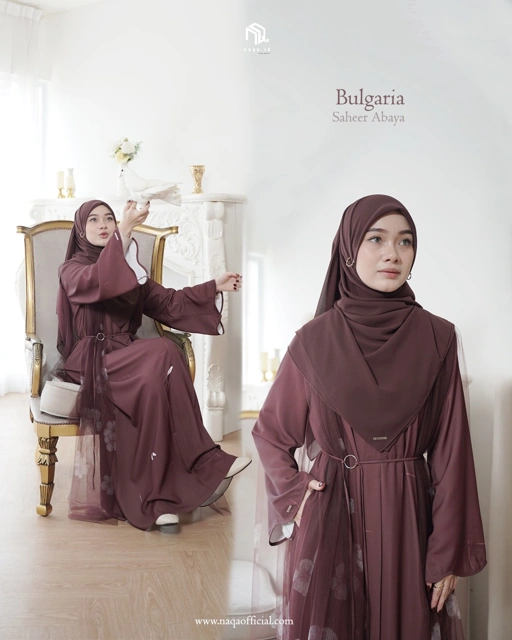Image of (PRE-ORDER) SAHEER ABAYA - BULGARIA BY NAQA.ID