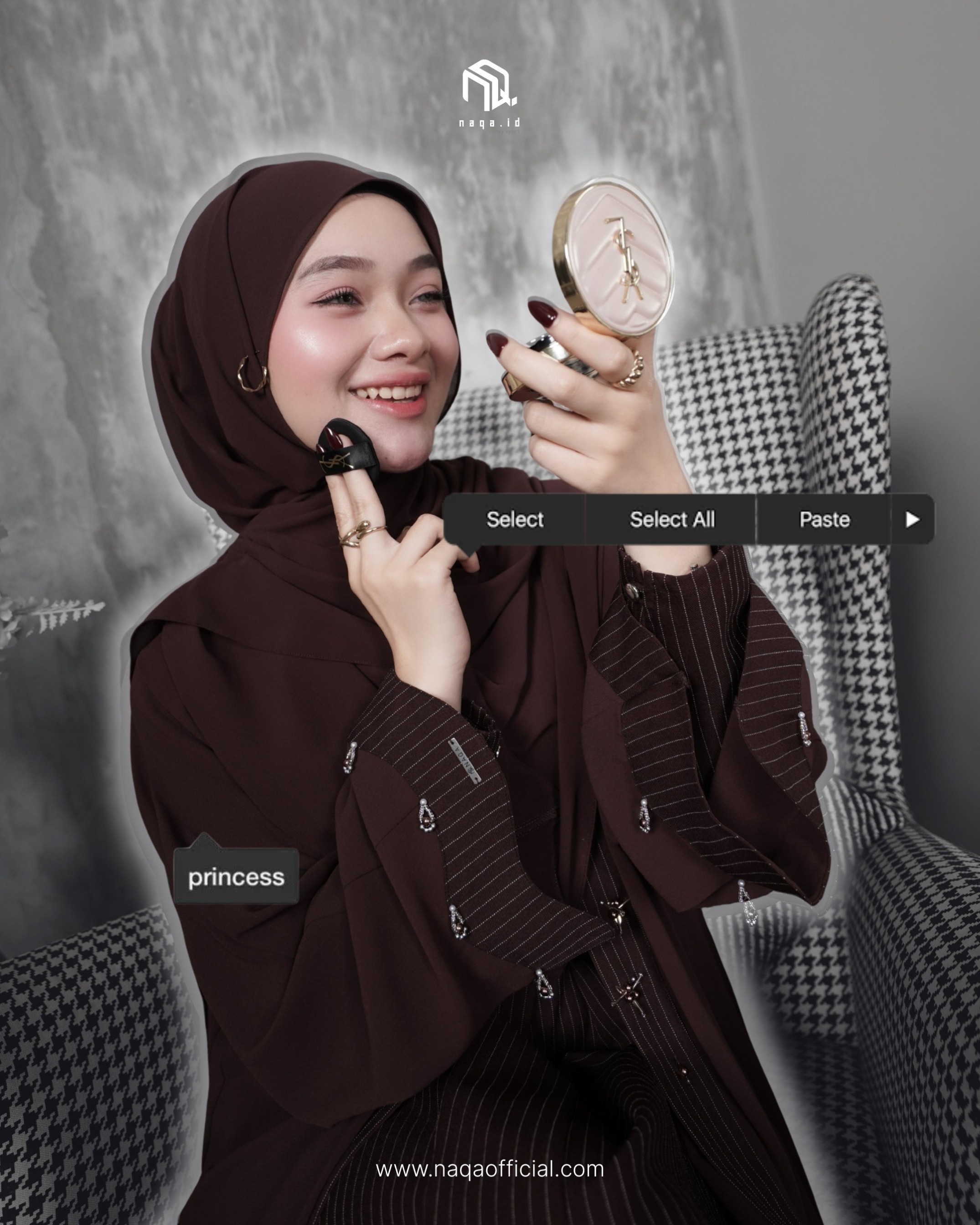 [READY STOCK] ADIBBA ABAYA - MAHOGANY by naqa.id