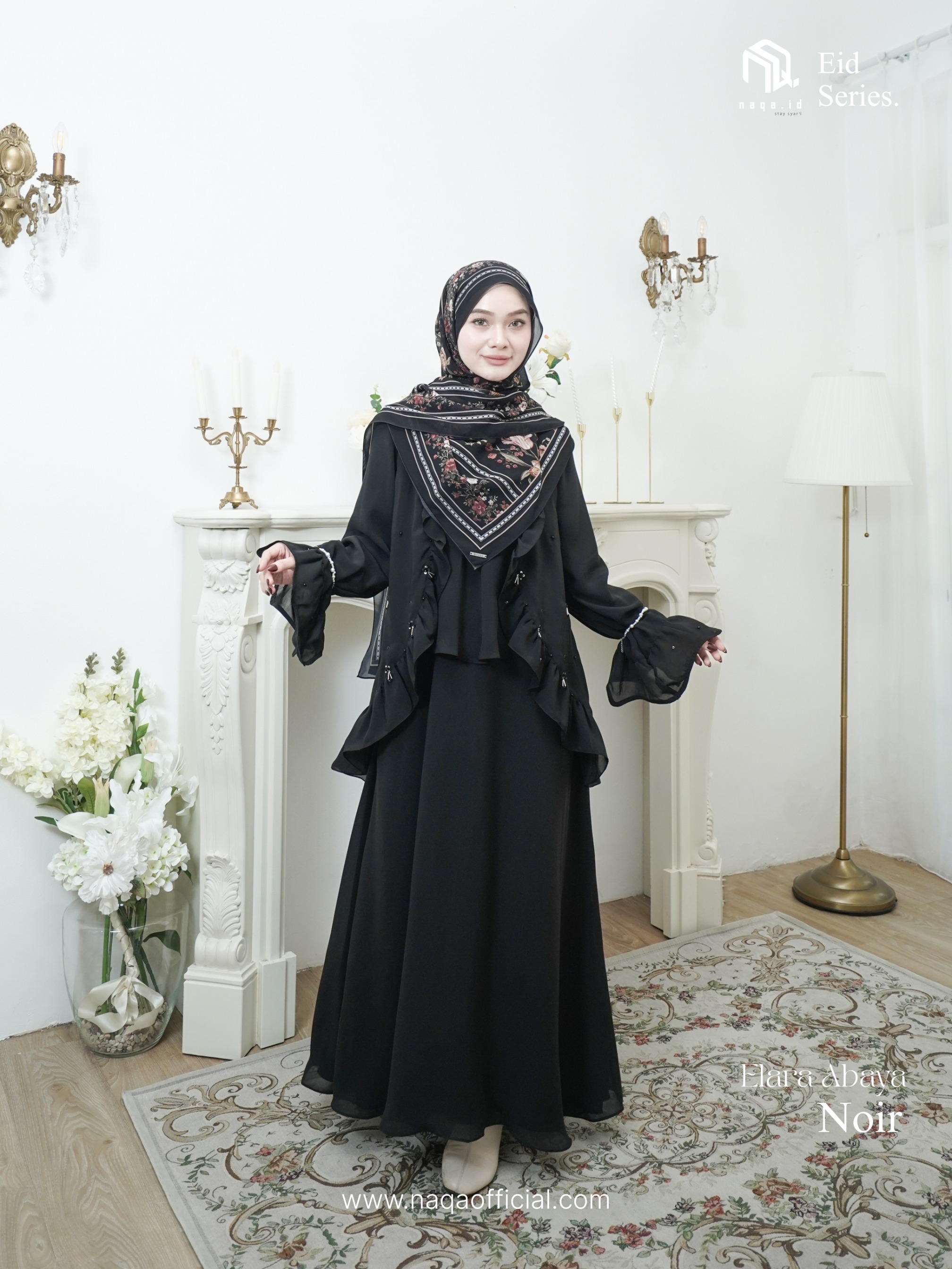 [PRE ORDER] ELARA ABAYA - NOIR - by naqa.id