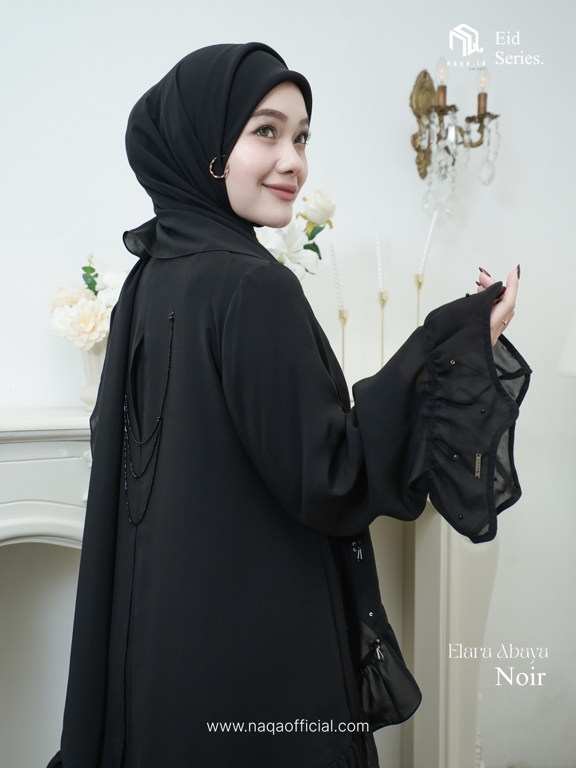 [PRE ORDER] ELARA ABAYA - NOIR - by naqa.id