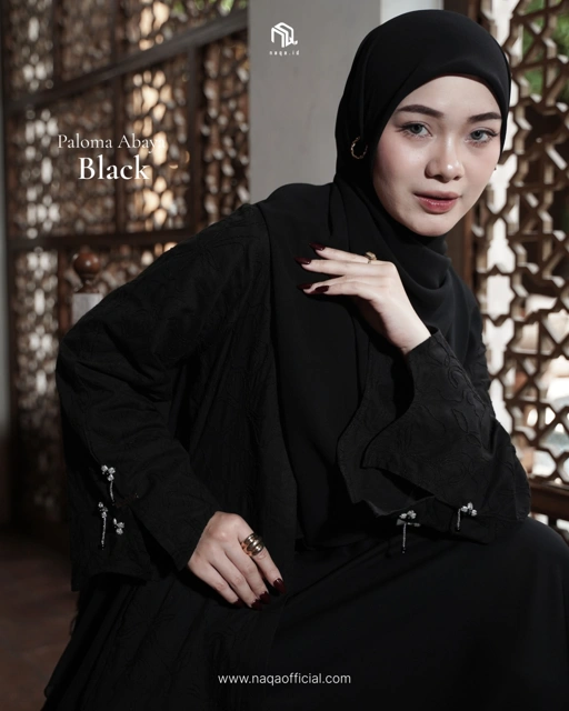 Image of [READY STOK] PALOMA ABAYA - BLACK by naqa.id