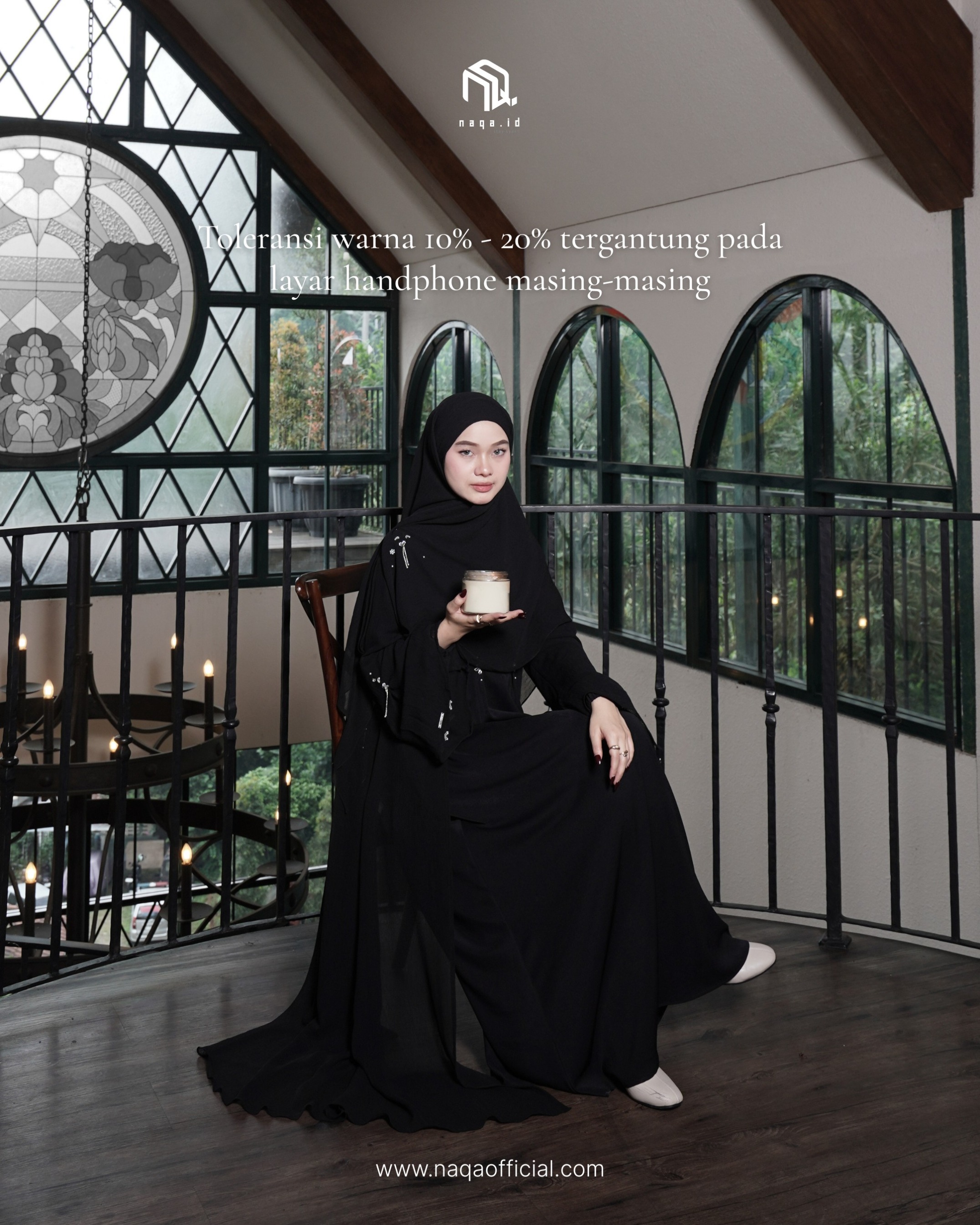 [READY STOK] FATEEMA ABAYA - PEARL NIGHT by naqa.id