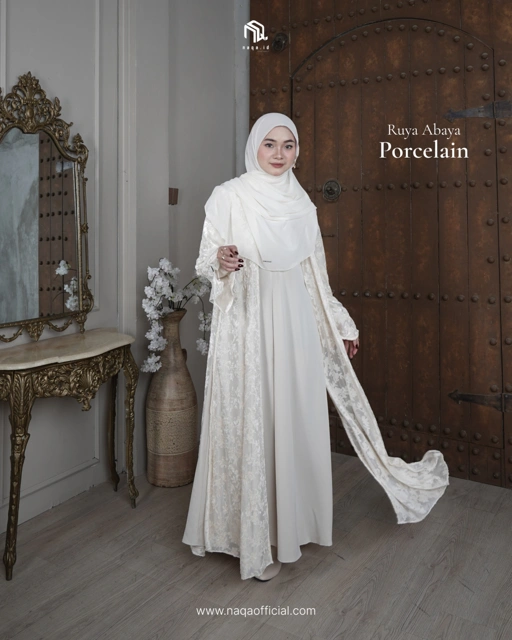 Image of [READY STOK] RUYA ABAYA - PORCELIN by naqa.id