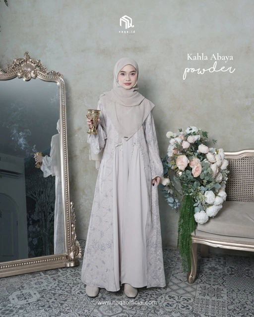 Image of [PRE ORDER] KAHLA ABAYA - POWDER by naqa.id