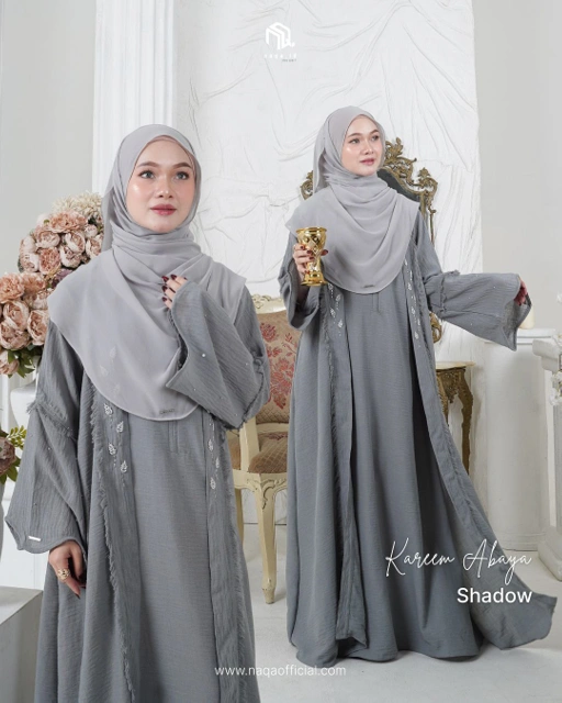 Image of [READY STOK] KAREEM ABAYA - SHADOW by naqa.id
