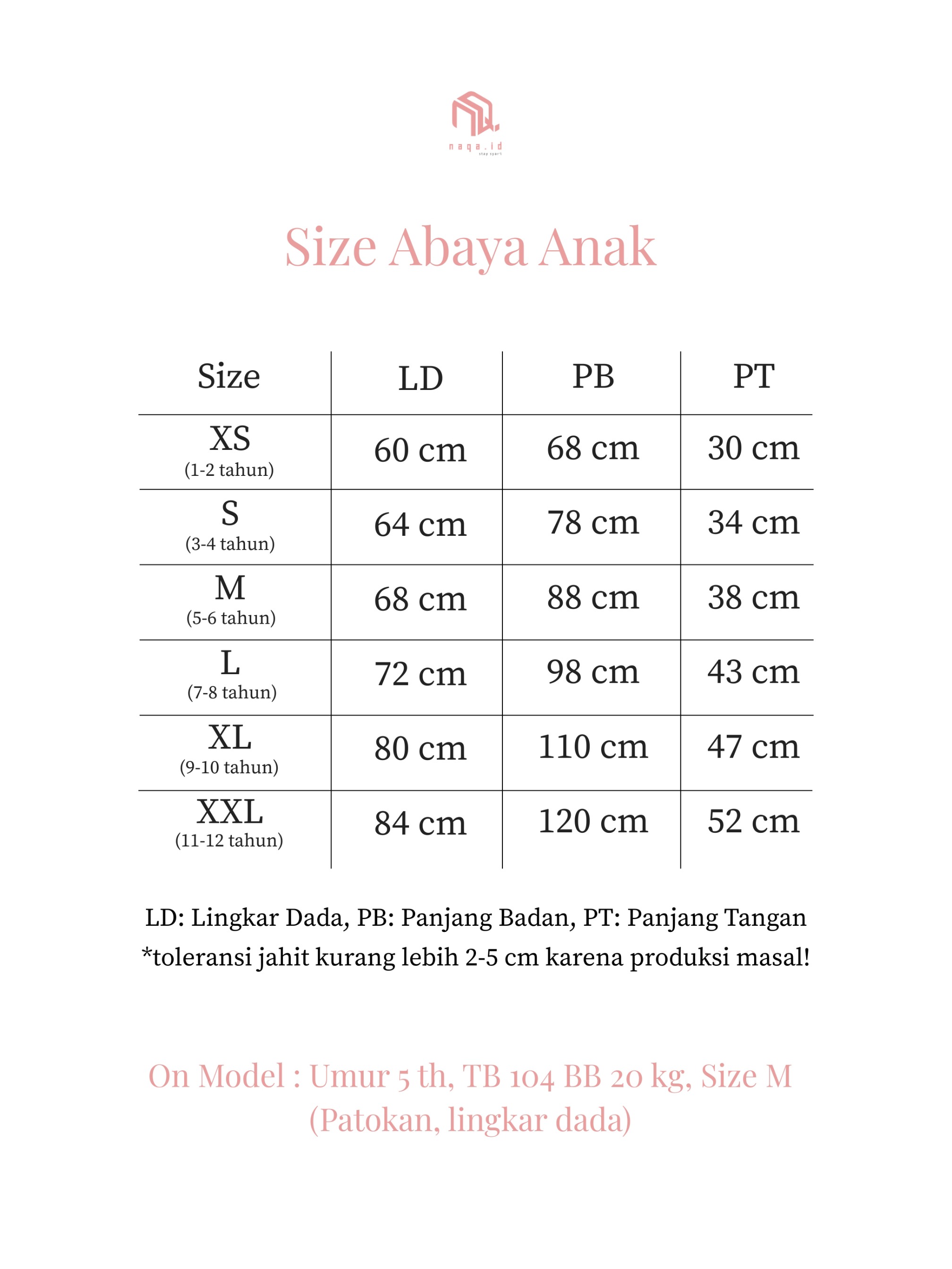 [PRE ORDER] ELARA ABAYA ANAK - ROSE MIST- by naqa.id