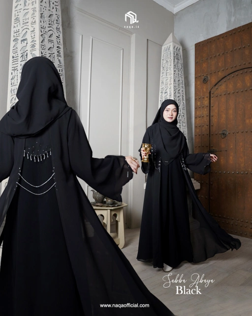 Image of [PRE ORDER] SABBA ABAYA - BLACK by naqa.id