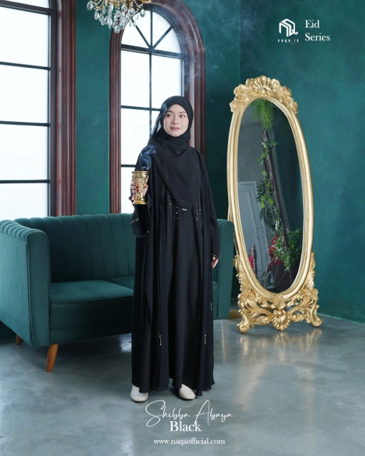 Image of [PRE ORDER] SHEBBA ABAYA - BLACK by NAQA.ID