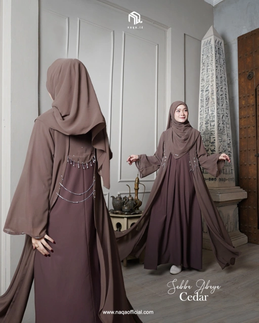 Image of [PRE ORDER] SABBA ABAYA - CEDAR by naqa.id