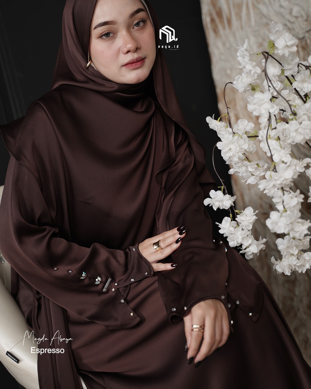  [PRE ORDER] MAGDA ABAYA - EXPRESSO - by NAQA.ID