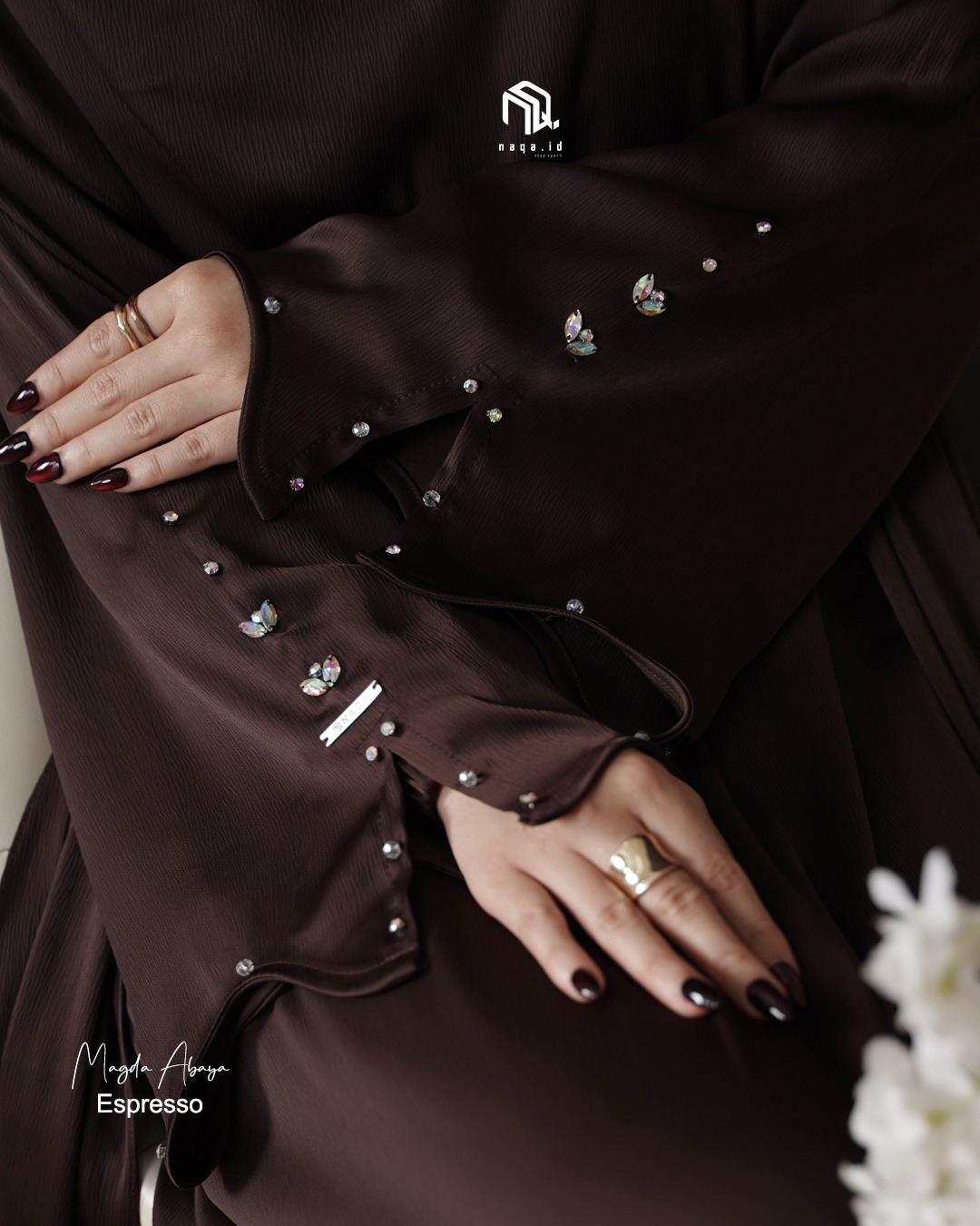  [PRE ORDER] MAGDA ABAYA - EXPRESSO - by NAQA.ID