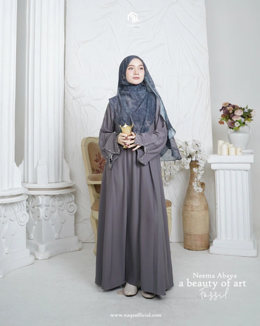 Image of [PRE ORDER] NEEMA ABAYA - FOSSIL by naqa.id