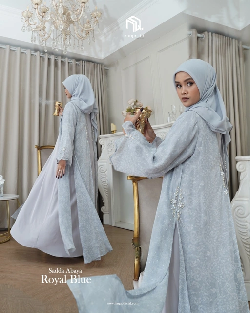 Image of [READY STOK] SADDA ABAYA - ROYAL BLUE by naqa.id