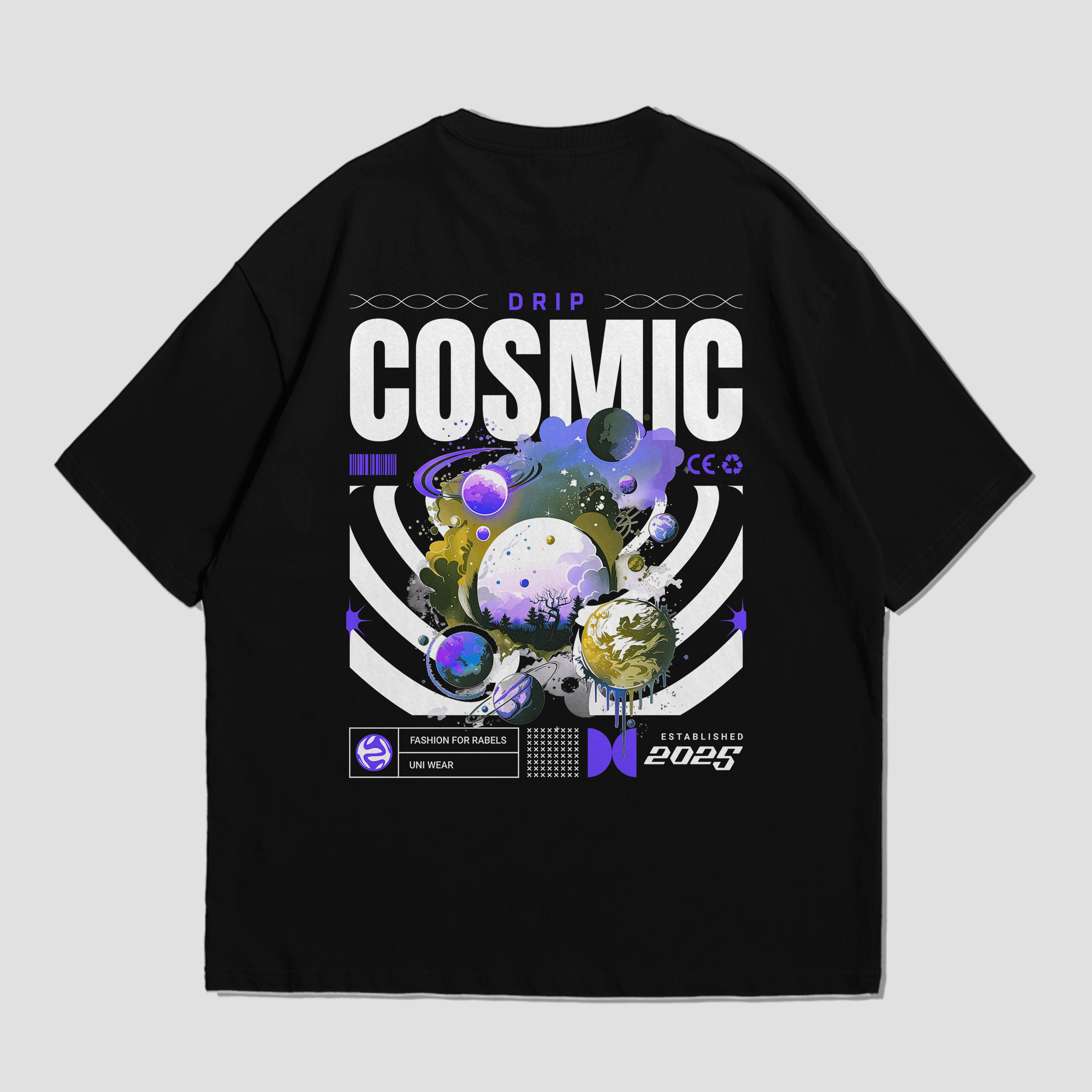 OVERSIZED TEE - COSMIC DRIP (UNI WEAR)