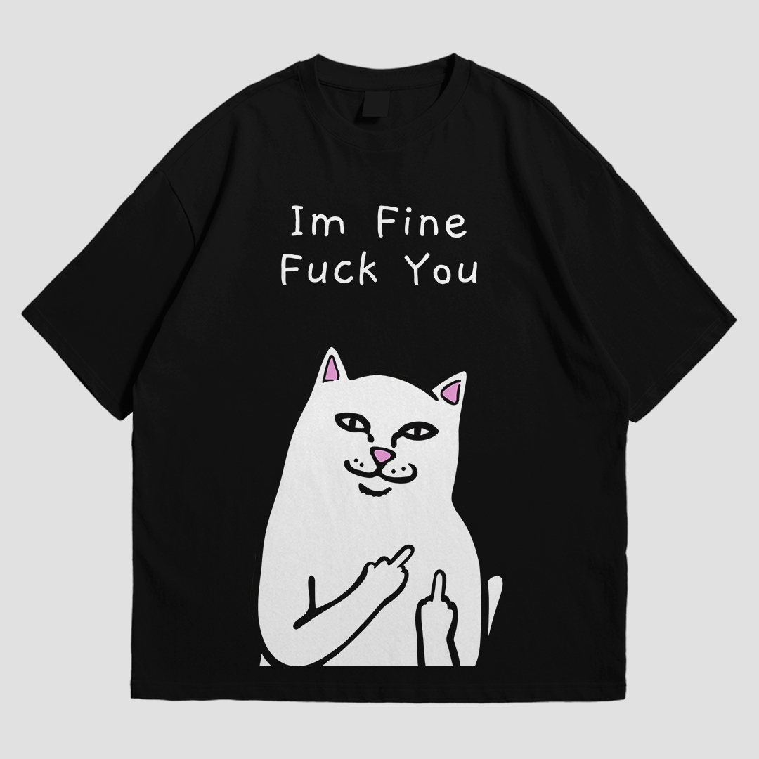 OVERSIZED TEE - I'M FINE
