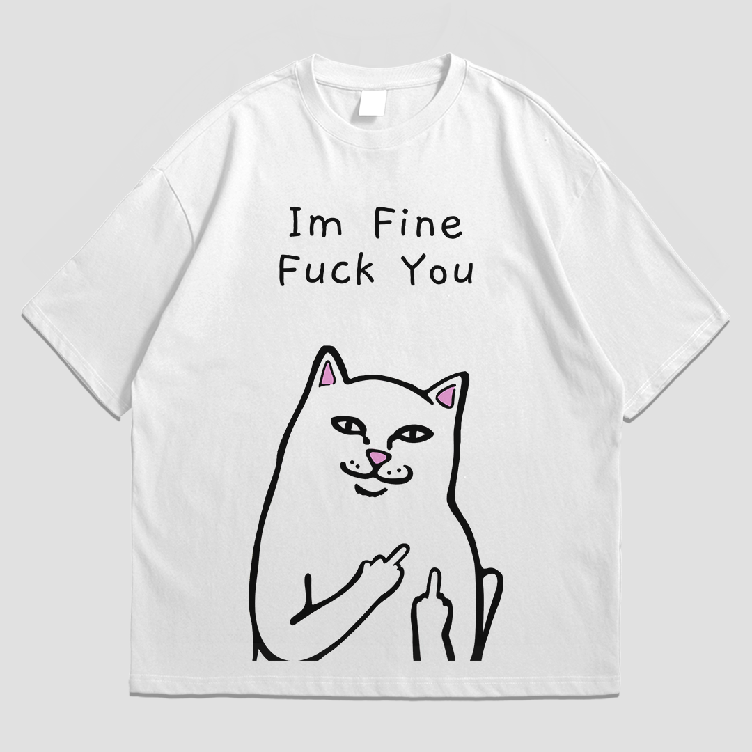 OVERSIZED TEE - I'M FINE