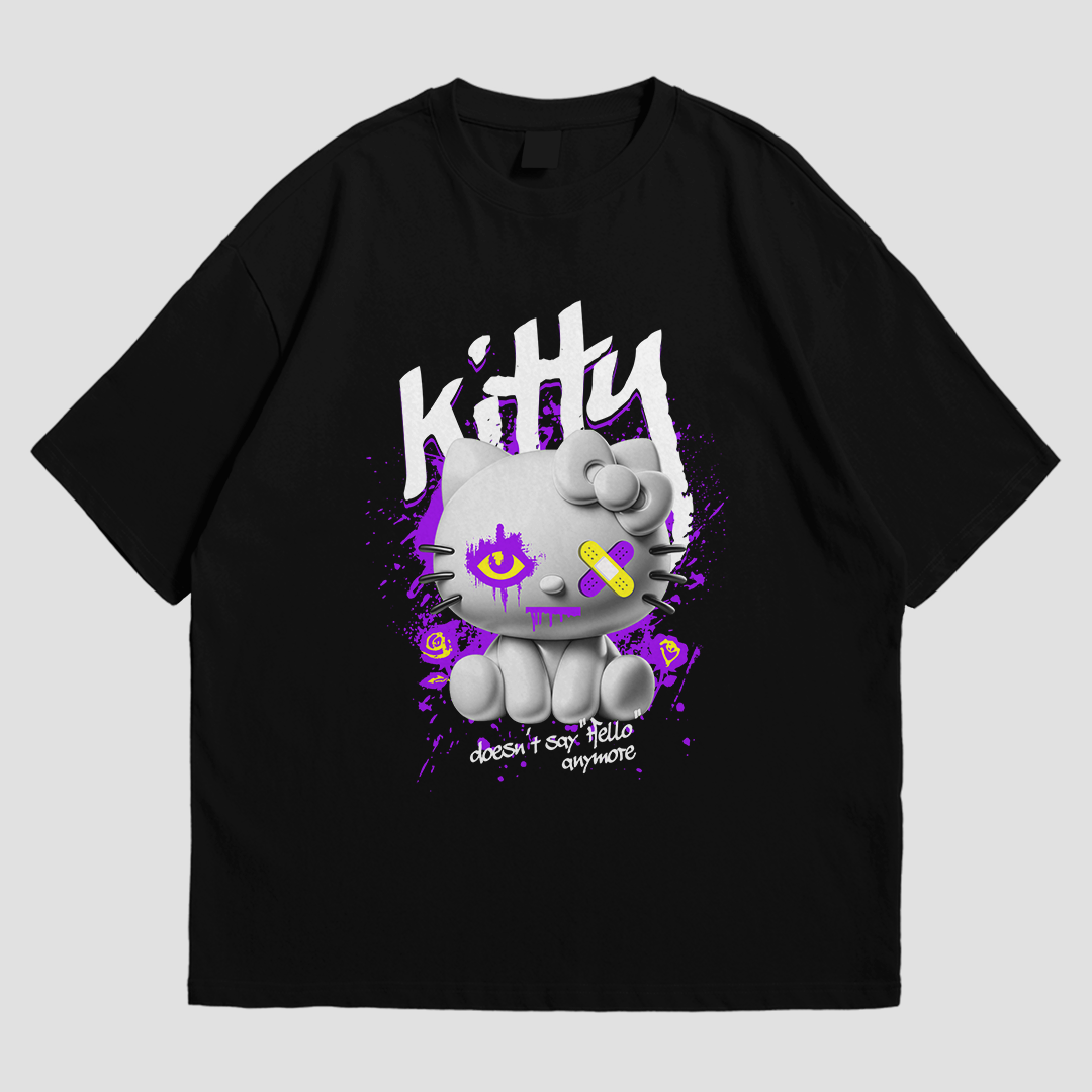 OVERSIZED TEE - KITTY (UNI WEAR)