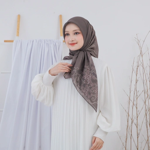 Image of SCARF - WISTERIA FLORAL