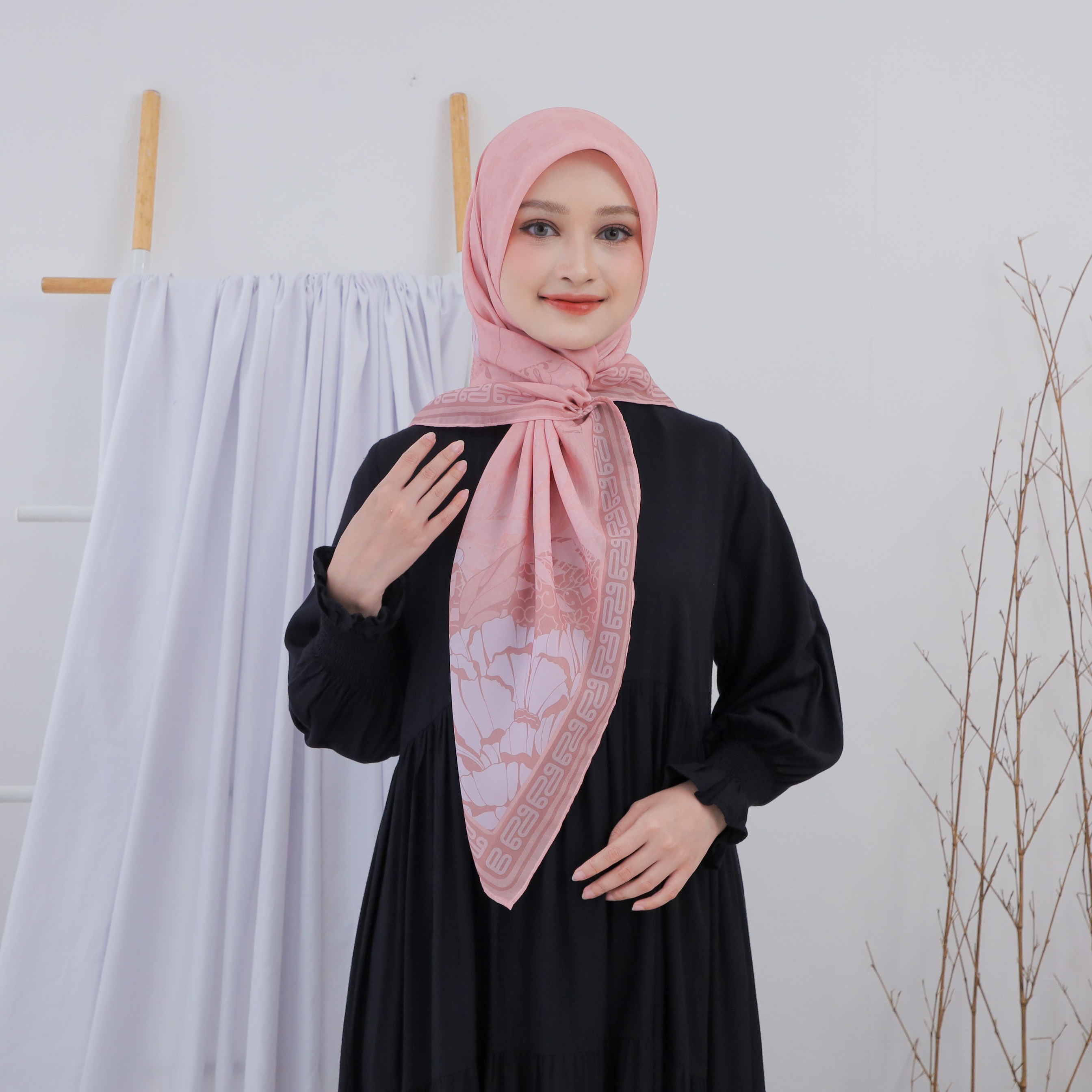 SCARF - ROSE PEONY