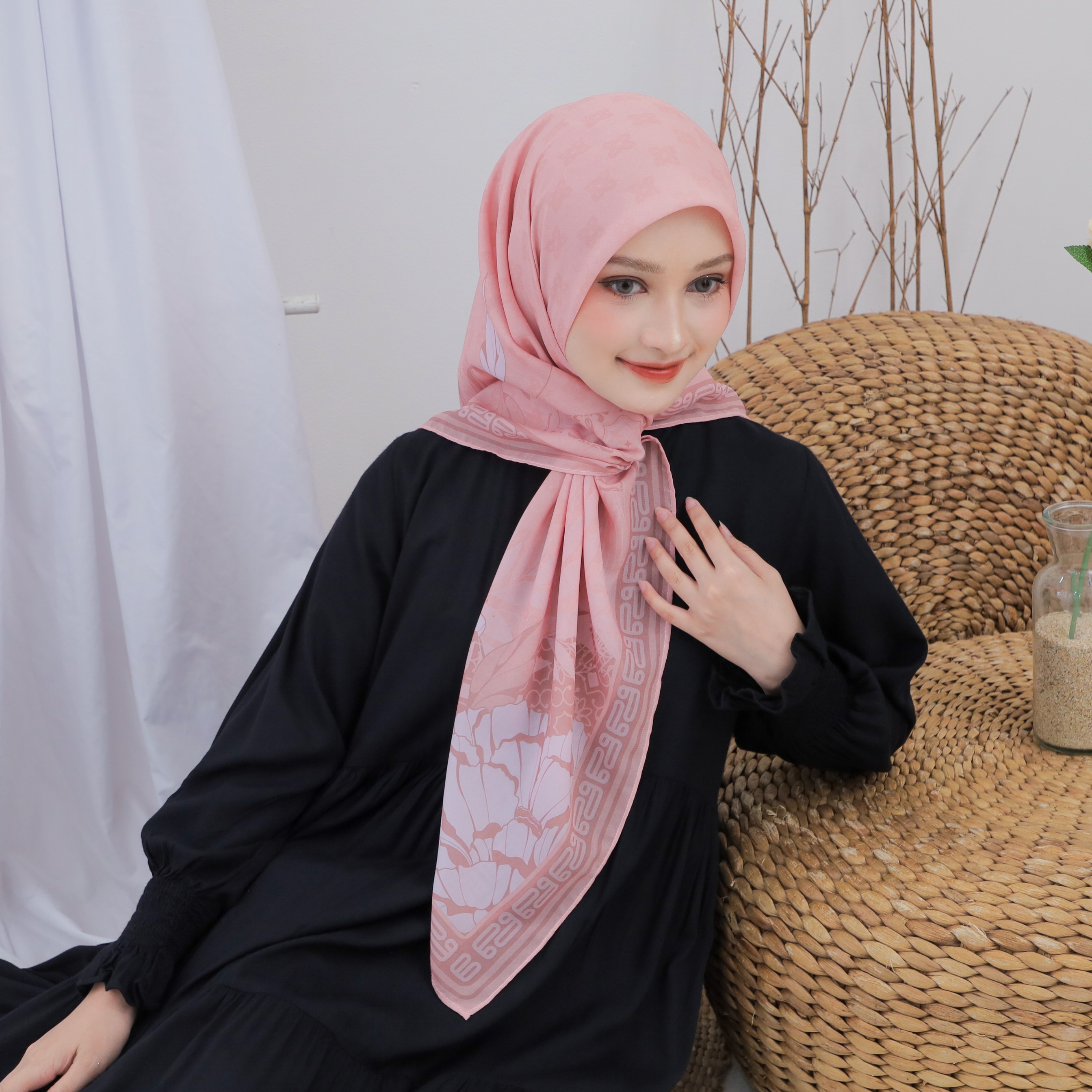 SCARF - ROSE PEONY