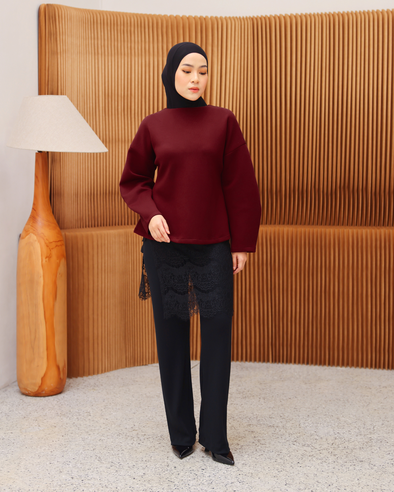 Penny Blouse Maroon