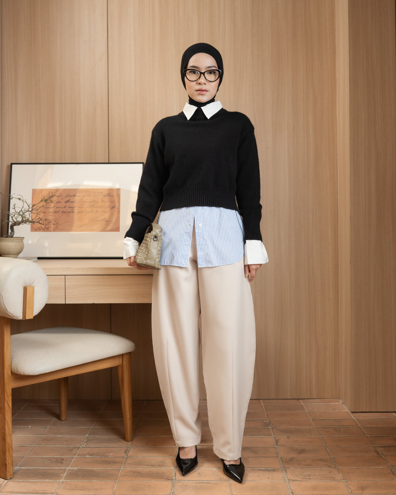 Chloe Barrel Pants Khaki